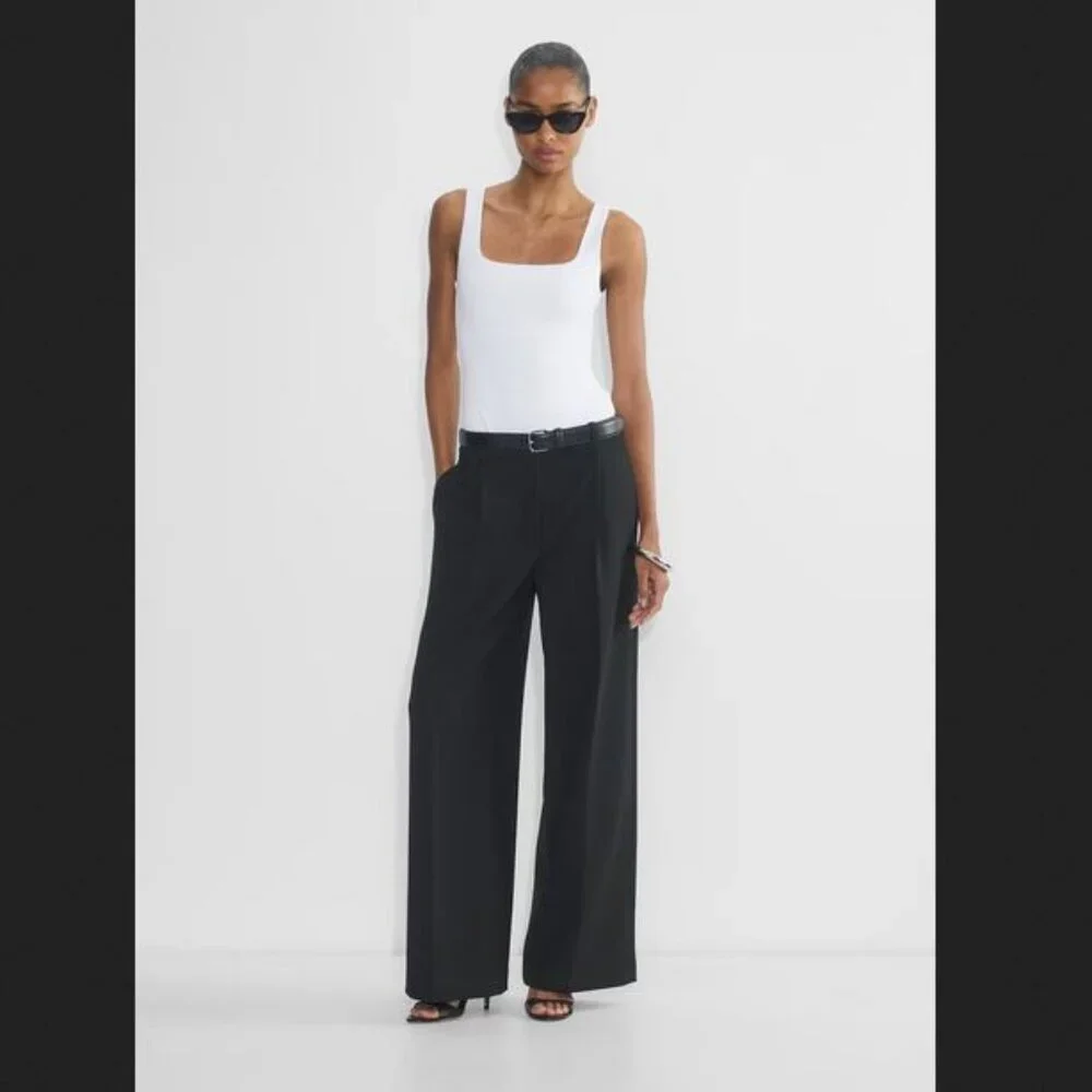 NWOT Aritzia Babaton Contour Second-skin Squareneck Sleeveless Bodysuit in Gray - Picture 5 of 13
